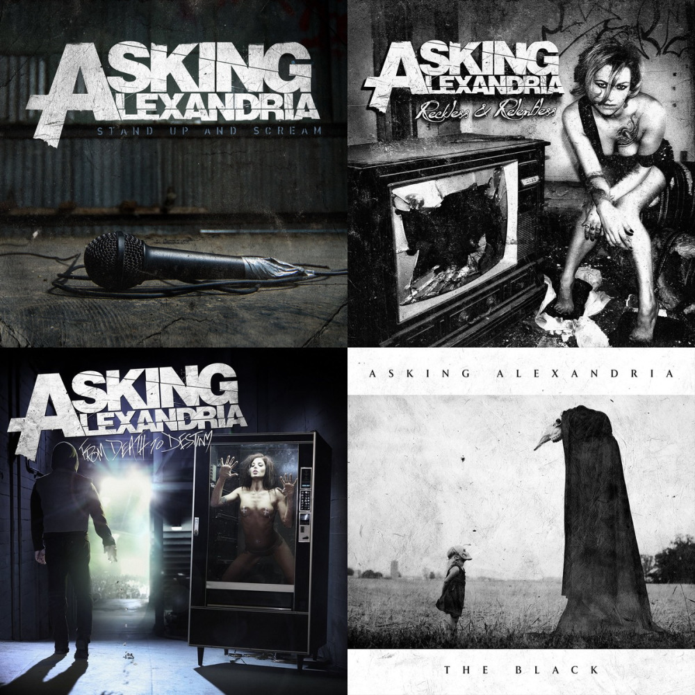 Alexandria alone in a room. Аскинг Александрия альбомы. Asking Alexandria обложки альбомов. Asking Alexandria обложка. Обложка альбома asking Alexandria the Black.